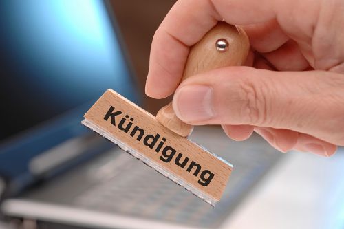 Foto: Kündigungsstempel
